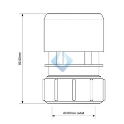 Valvula aireación Ø40