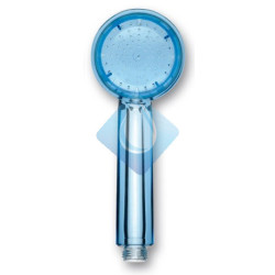 Ducha manual Transparente  Azul Lluvia Ø75 1 posicion