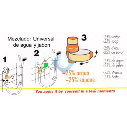 Mezclador universal de agua y jabón