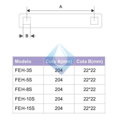 Termo eléctrico. Forcali Lux /sedna