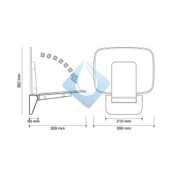 Asiento ducha plegable Ultra-fresh