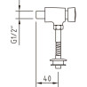 Grifo urinario mural Temporizado