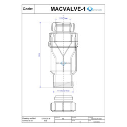 Sifón SECO con membrana silicona MacValve