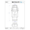 Sifón SECO con membrana silicona MacValve