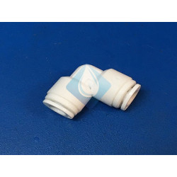 Codo 1/4" H-H acetal blanca