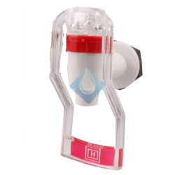 Grifo de Plastico para Dispensador de Agua Tipo de Empuje - Blanco Rojo