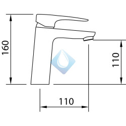 Monomando lavabo 110 bahama Xtreme cromo