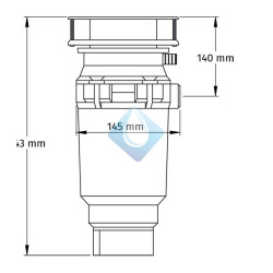 Triturador de desperdicios Doméstico 1/2 HP