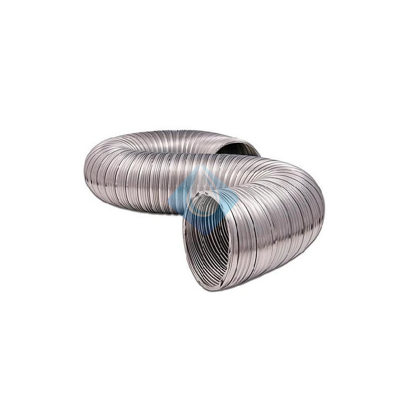 Tubo aluminio flexible extensible 100 Ø