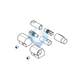 Kit Conjunto fijación bisagra para WC marca Roca modelo Meridian-N y Dam, Gap