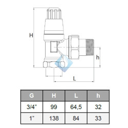 Válvula de presión diferencial de Ø 3/4” 872B