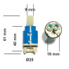 Cartucho monomando Ø 25 Alto Universal