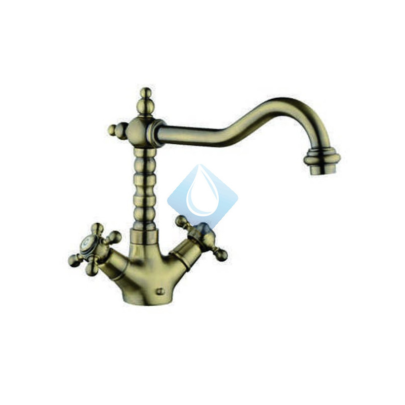 Monobloc lavabo época bronce cierre cerámico