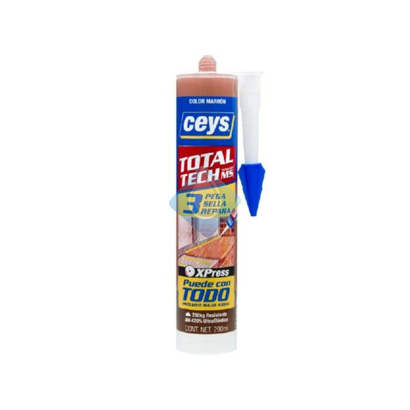 Total Tech adhesivo sellador 290 ml Marron