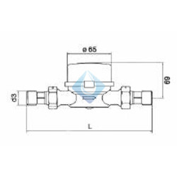 Contador Agua DN15