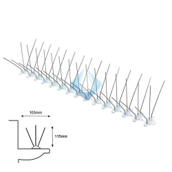 Púas de protección para ahuyentar todo tipo de aves