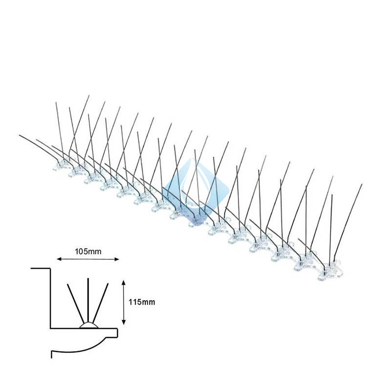 Púas de protección para ahuyentar todo tipo de aves