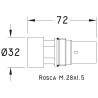 Cabezal intercambiable para lavabo