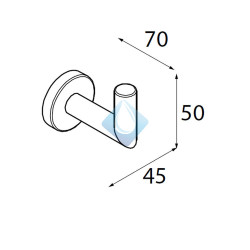 Percha baño (Medidas)