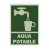 Cartel "AGUA POTABLE" 21x30 cm