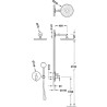 Kit de grifo monomando empotrado de 2 vías para ducha BM-TRES