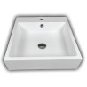 Lavabo Cuadrado sobre encimera Solid Surface