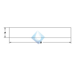 Tubo liso Metalizado Ø40 X 1100