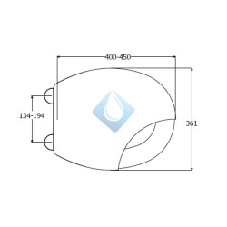 Asiento Universal water (Medidas)