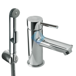 Grifo monomando para lavabo con ducha para inodoro