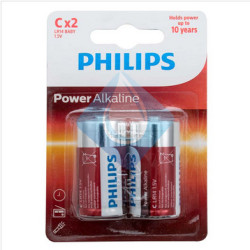 Pilas Alcalinas Philips LR14 (C)