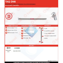 Latiguillo flexible H3/8 x M 10x100  L: 37