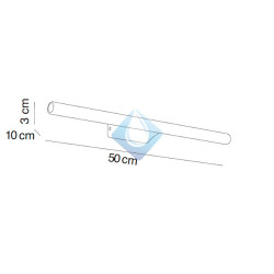 Aplique de luz LED a pared (Medidas)