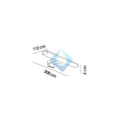 Aplique LED espejo (Medidas)