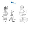 Cartucho pressure balance lpt, 40 mm