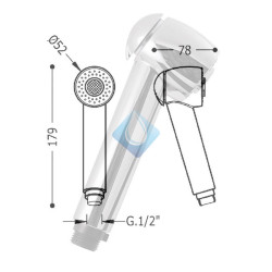 Ducha extraíble para grifo de cocina 2 tipos de chorro.