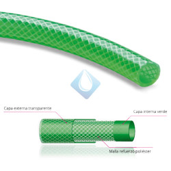 Manguera flexible de PVC de triple capa