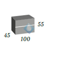 Mueble para lavabo sobre encimera (Medidas)