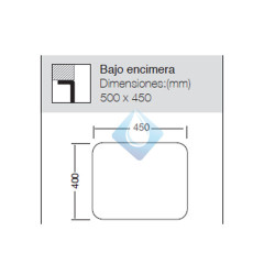 Fregadero Inox para mueble de 60