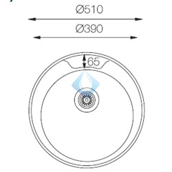 Fregadero de cocina circular (Medidas)