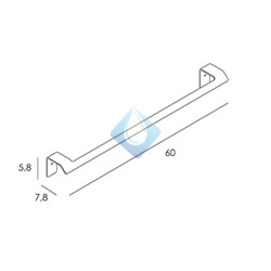 Toallero baño 60 cm