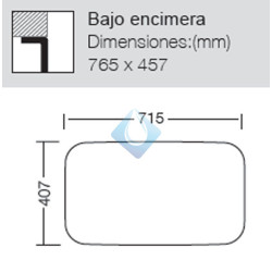 Fregadero cocina para mueble bajo encimera