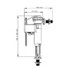 Flotador DUAL compacta para alimentación lateral o inferior