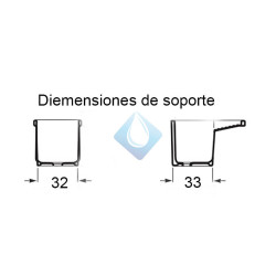 Soporte lavadero para pileta