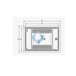 Puerta contador de agua en poliéster