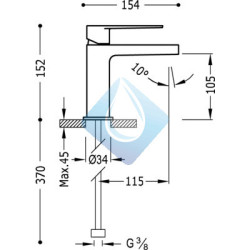 Monomando lavabo CLASS