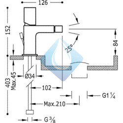 Monomando lavabo CLASS