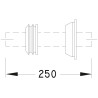 Abrazadera para tubos de descarga 26x28 mm