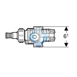 Mecanismo flotador cisterna lateral Geberit 