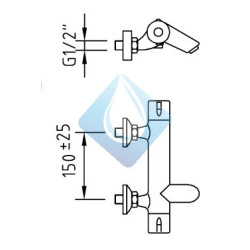 Termostática ducha Nine bañera