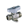 Valvula Esfera Gas  3/4" M-M Aut. con muelle